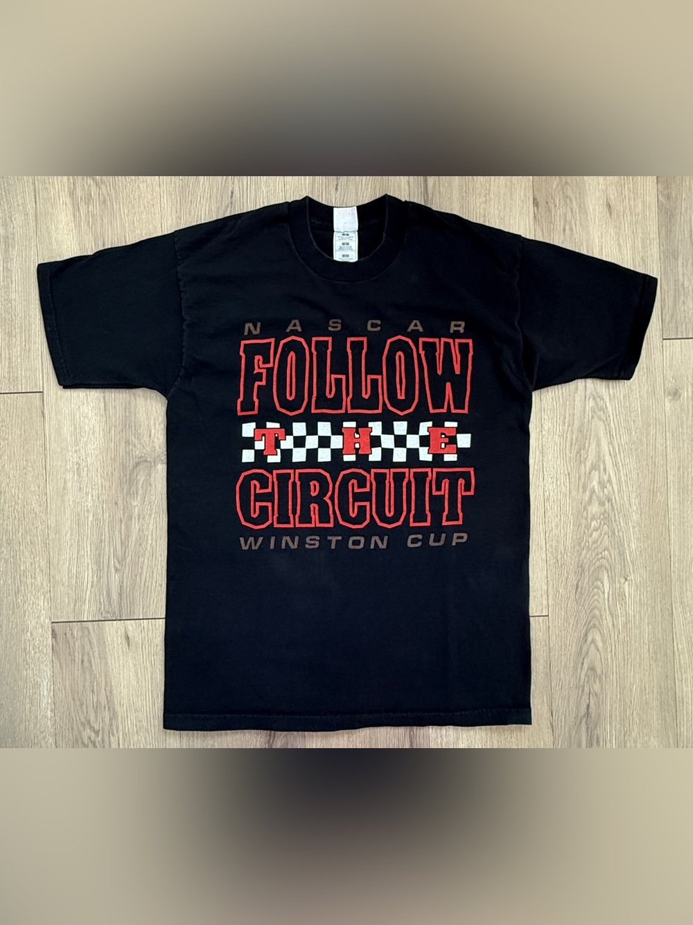 1998 Nascar Follow The Circuit Winston Cup Tshirt Racing Vintage Tour Size Large